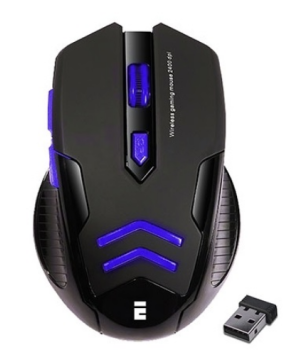 EVEREST SM 763 Kablosuz Oyuncu Optic Mavi Siyah Mouse